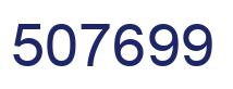 Number 507699 blue image