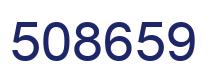Number 508659 blue image