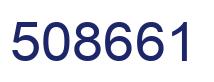 Number 508661 blue image