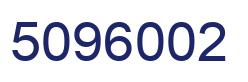 Number 5096002 blue image