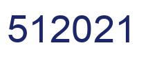 Number 512021 blue image