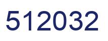 Number 512032 blue image