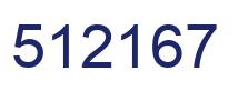 Number 512167 blue image