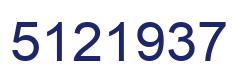 Number 5121937 blue image