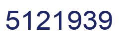 Number 5121939 blue image