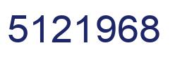 Number 5121968 blue image