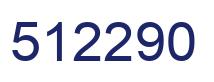 Number 512290 blue image