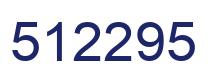 Number 512295 blue image