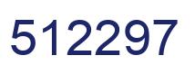 Number 512297 blue image