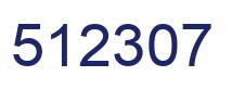 Número 512307 imagen azul