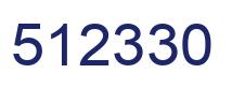 Number 512330 blue image