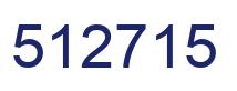 Number 512715 blue image