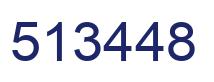 Number 513448 blue image