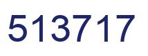 Número 513717 imagen azul