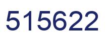 Number 515622 blue image