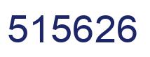 Number 515626 blue image