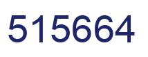 Number 515664 blue image
