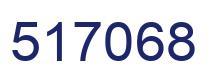 Number 517068 blue image