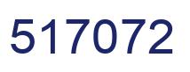 Number 517072 blue image