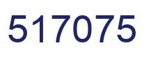 Number 517075 blue image