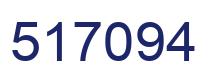 Number 517094 blue image