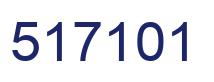 Number 517101 blue image