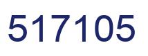 Number 517105 blue image