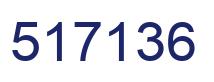 Número 517136 imagen azul