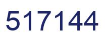 Number 517144 blue image