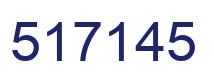 Number 517145 blue image