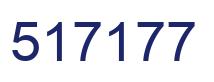 Number 517177 blue image