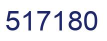 Number 517180 blue image