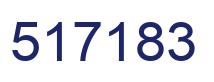 Number 517183 blue image