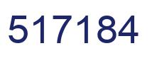Número 517184 imagen azul