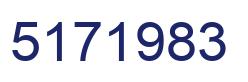Number 5171983 blue image