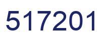 Number 517201 blue image