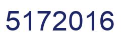 Number 5172016 blue image