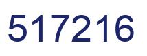Number 517216 blue image