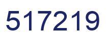 Number 517219 blue image