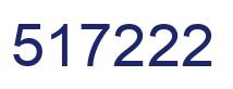Number 517222 blue image