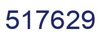 Number 517629 blue image