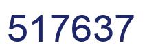 Number 517637 blue image