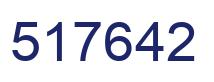 Number 517642 blue image