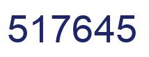 Number 517645 blue image