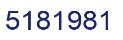 Number 5181981 blue image