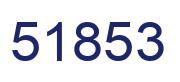 Number 51853 blue image