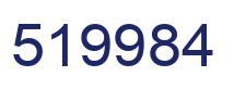 Number 519984 blue image