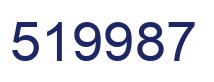 Number 519987 blue image