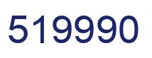 Number 519990 blue image
