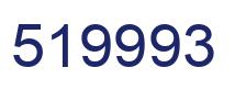 Number 519993 blue image